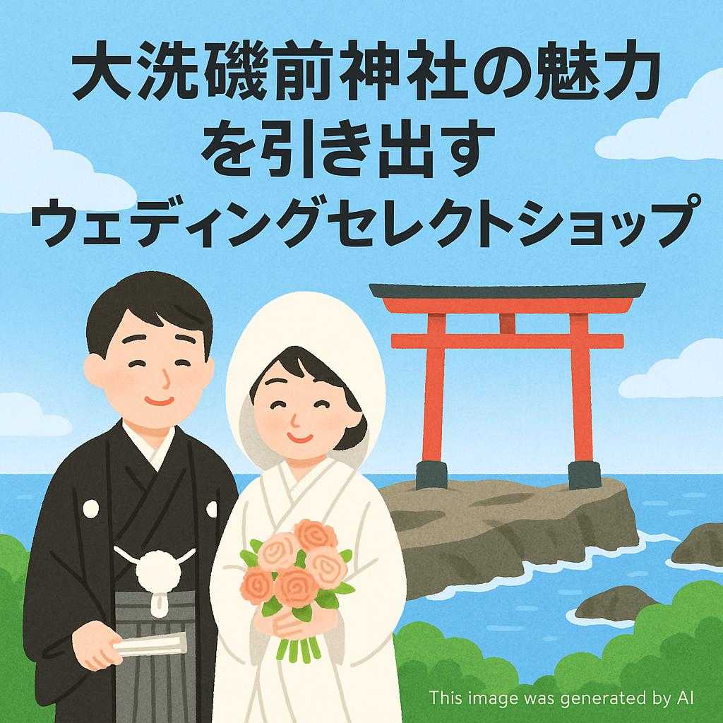 大洗磯前神社の魅力を引き出すウェディングセレクトショップ