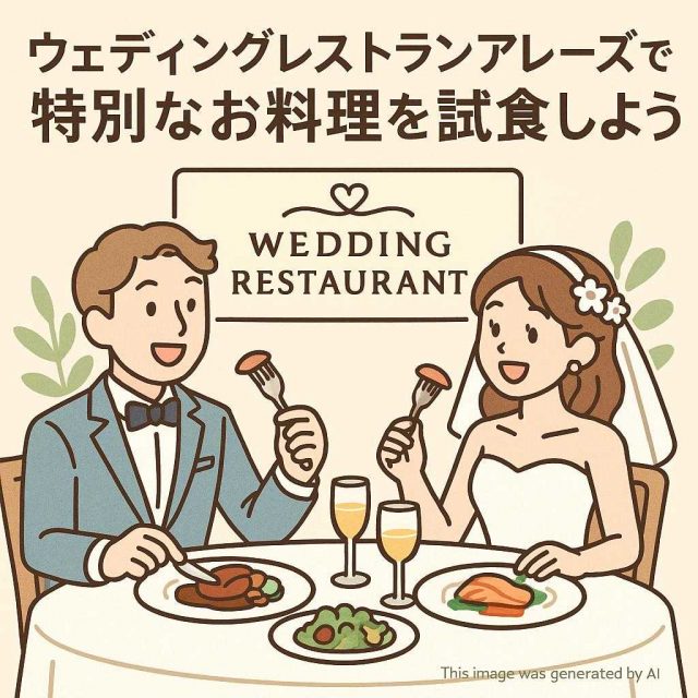 ウェディングレストランアレーズで特別なお料理を試食しよう