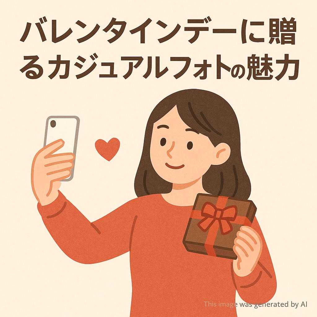 バレンタインデーに贈るカジュアルフォトの魅力