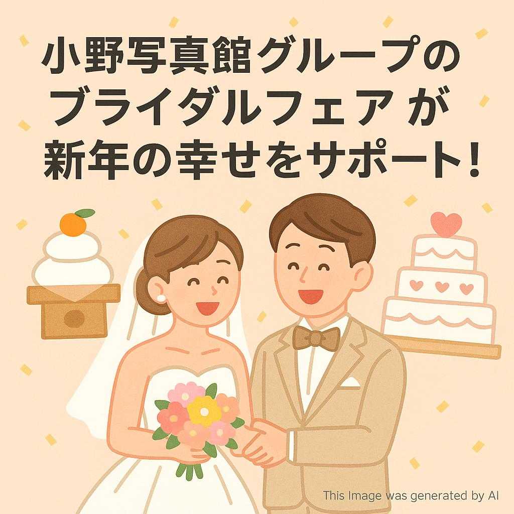 小野写真館グループのブライダルフェアが新年の幸せをサポート！