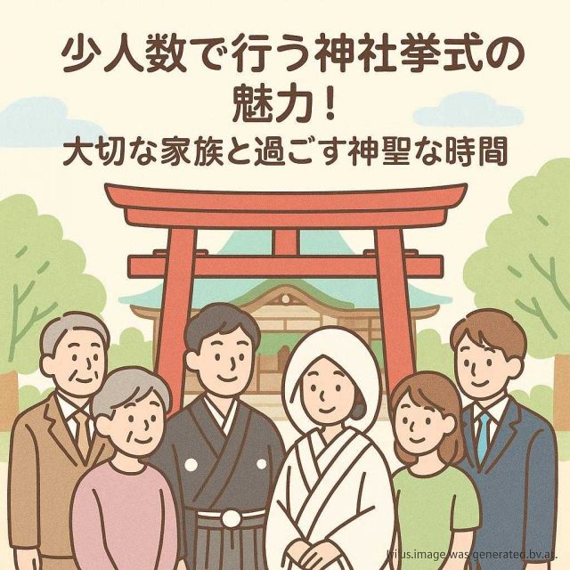 少人数で行う神社挙式の魅力！大切な家族と過ごす神聖な時間