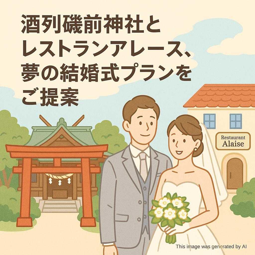 酒列磯前神社とレストランアレーズ、夢の結婚式プランをご提案
