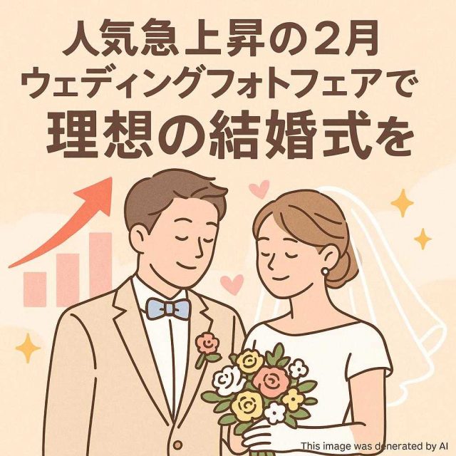 人気急上昇の２月ウェディングフォトフェアで理想の結婚式を