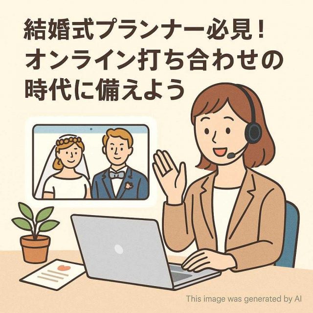 結婚式プランナー必見！オンライン打ち合わせの時代に備えよう