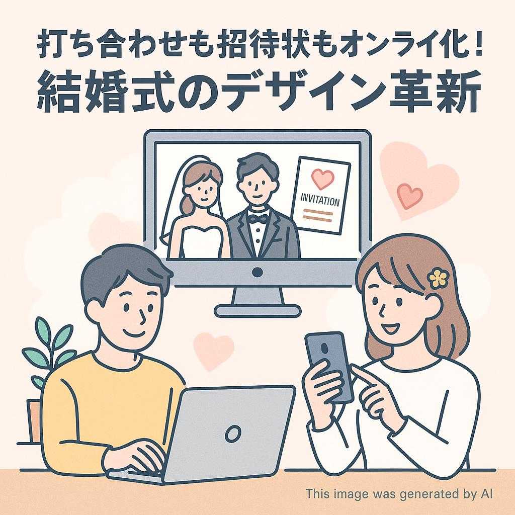 打ち合わせも招待状もオンライン化!結婚式のデザイン革新