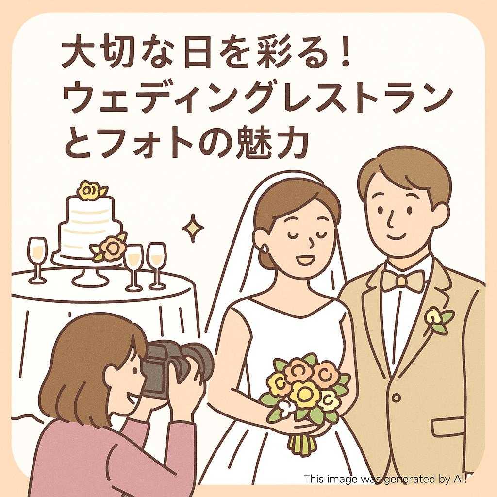 大切な日を彩る!ウェディングレストランとフォトの魅力
