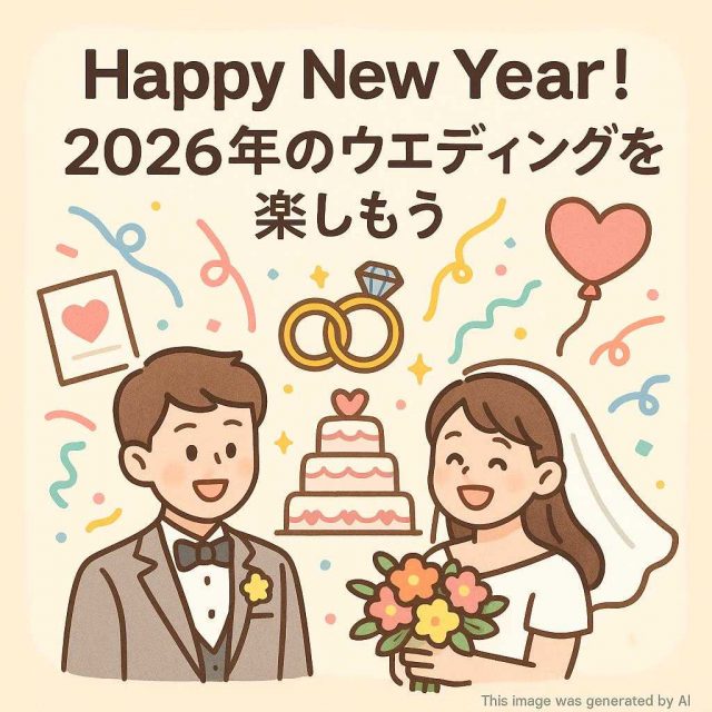 Happy New Year！2026年のウエディングを楽しもう