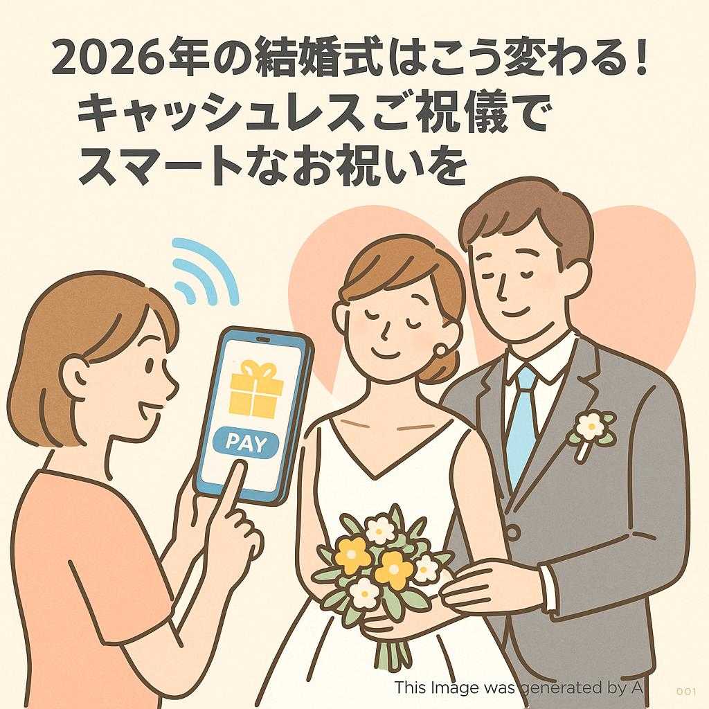 2026年の結婚式はこう変わる!キャッシュレスご祝儀でスマートなお祝いを