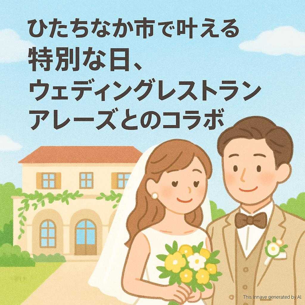 ひたちなか市で叶える特別な日、ウェディングレストランアレーズとのコラボ