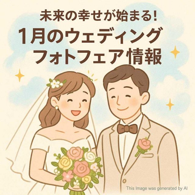 未来の幸せが始まる！1月のウェディングフォトフェア情報