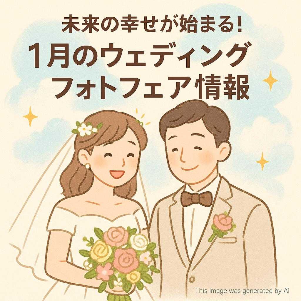 未来の幸せが始まる!1月のウェディングフォトフェア情報