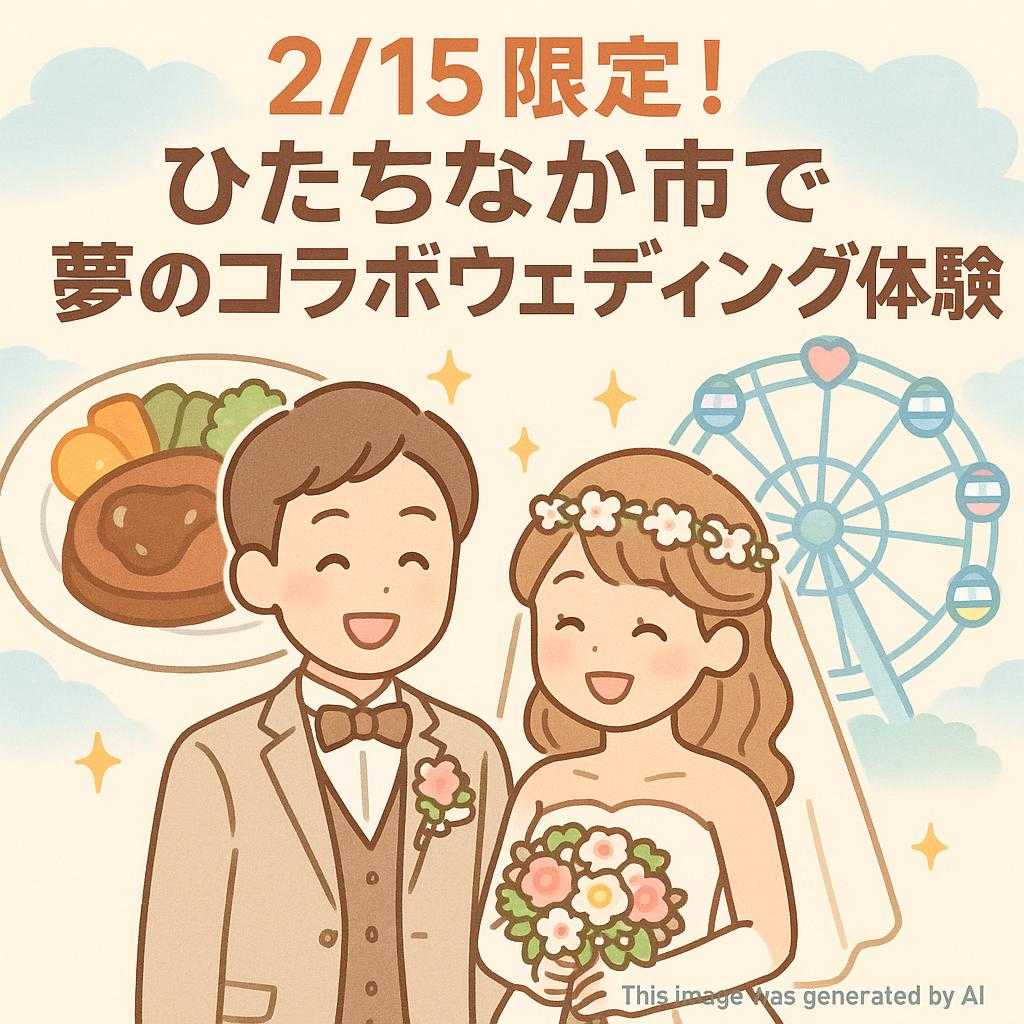 2/15限定！ひたちなか市で夢のコラボウェディング体験