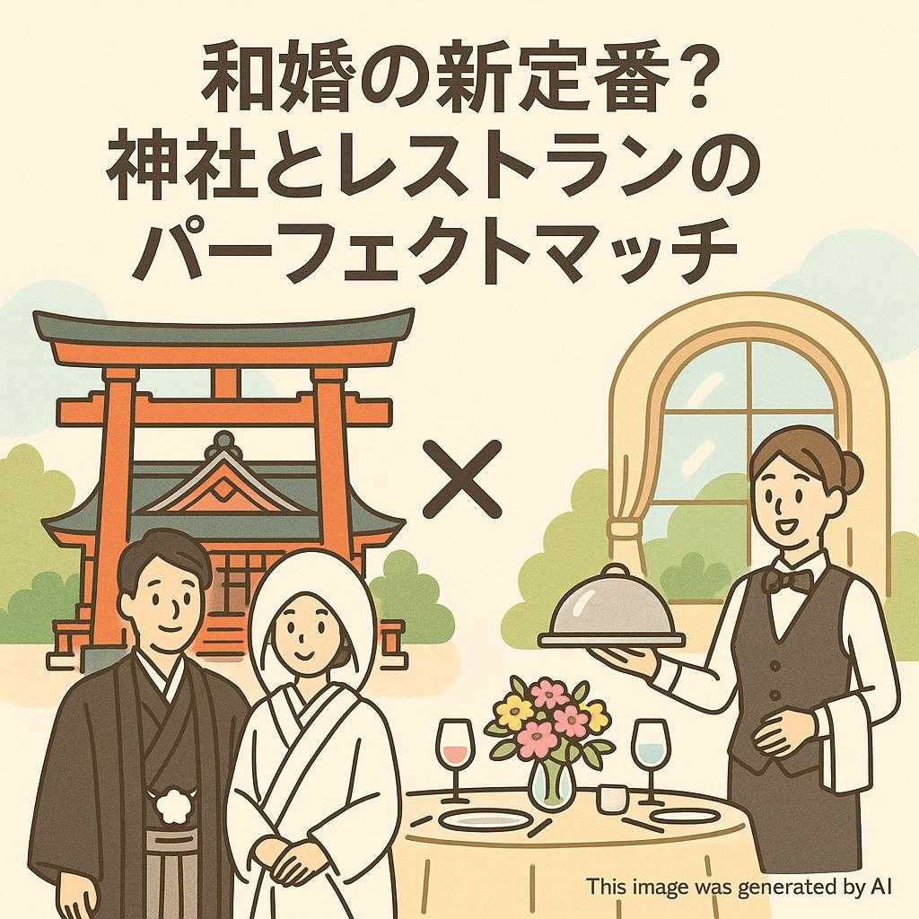 和婚の新定番？神社とレストランのパーフェクトマッチ