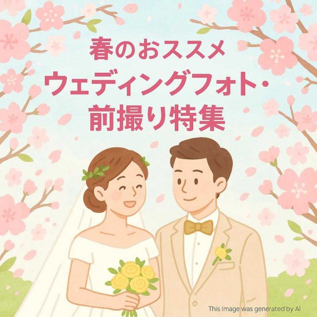 春のおススメウェディングフォト・前撮り特集
