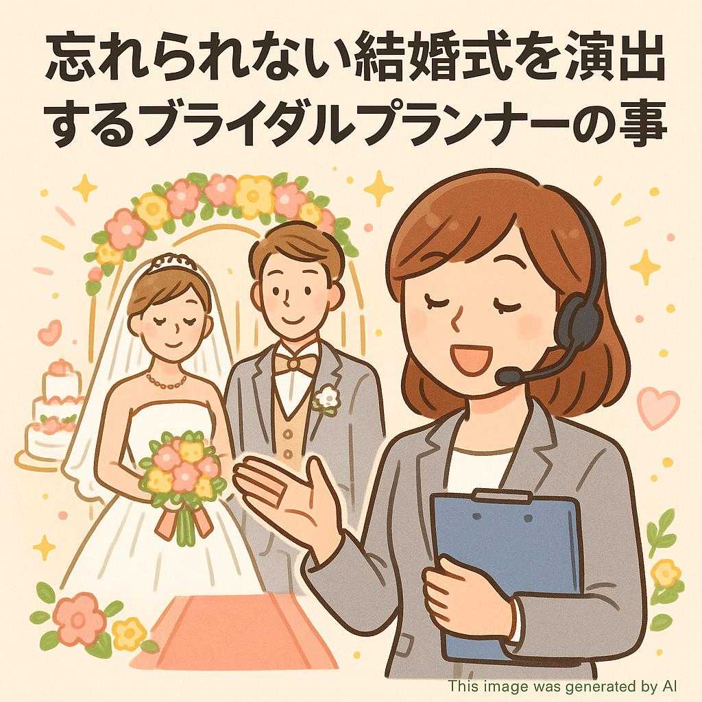 忘れられない結婚式を演出するブライダルプランナーの仕事