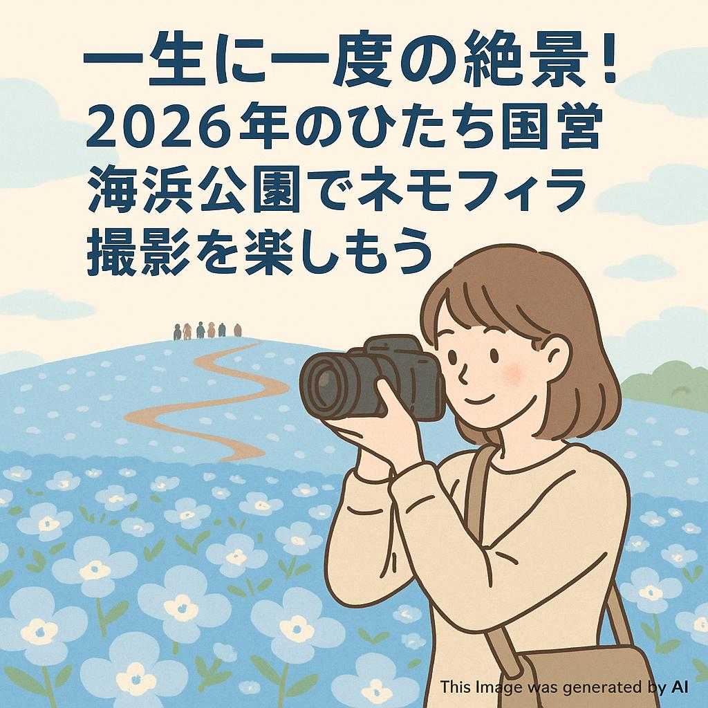 一生に一度の絶景!2026年のひたち国営海浜公園でネモフィラ撮影を楽しもう