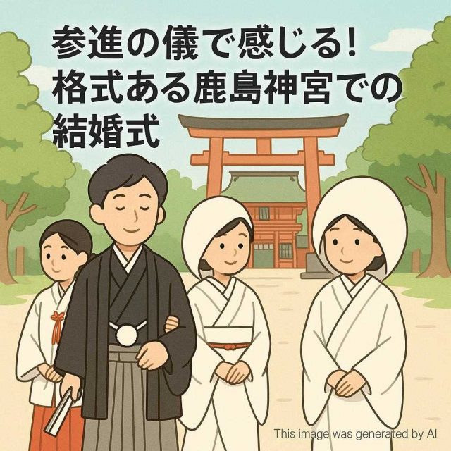 参進の儀で感じる！格式ある鹿島神宮での結婚式