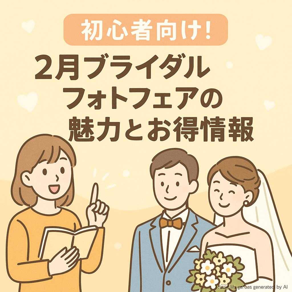 初心者向け!2月ブライダルフォトフェアの魅力とお得情報