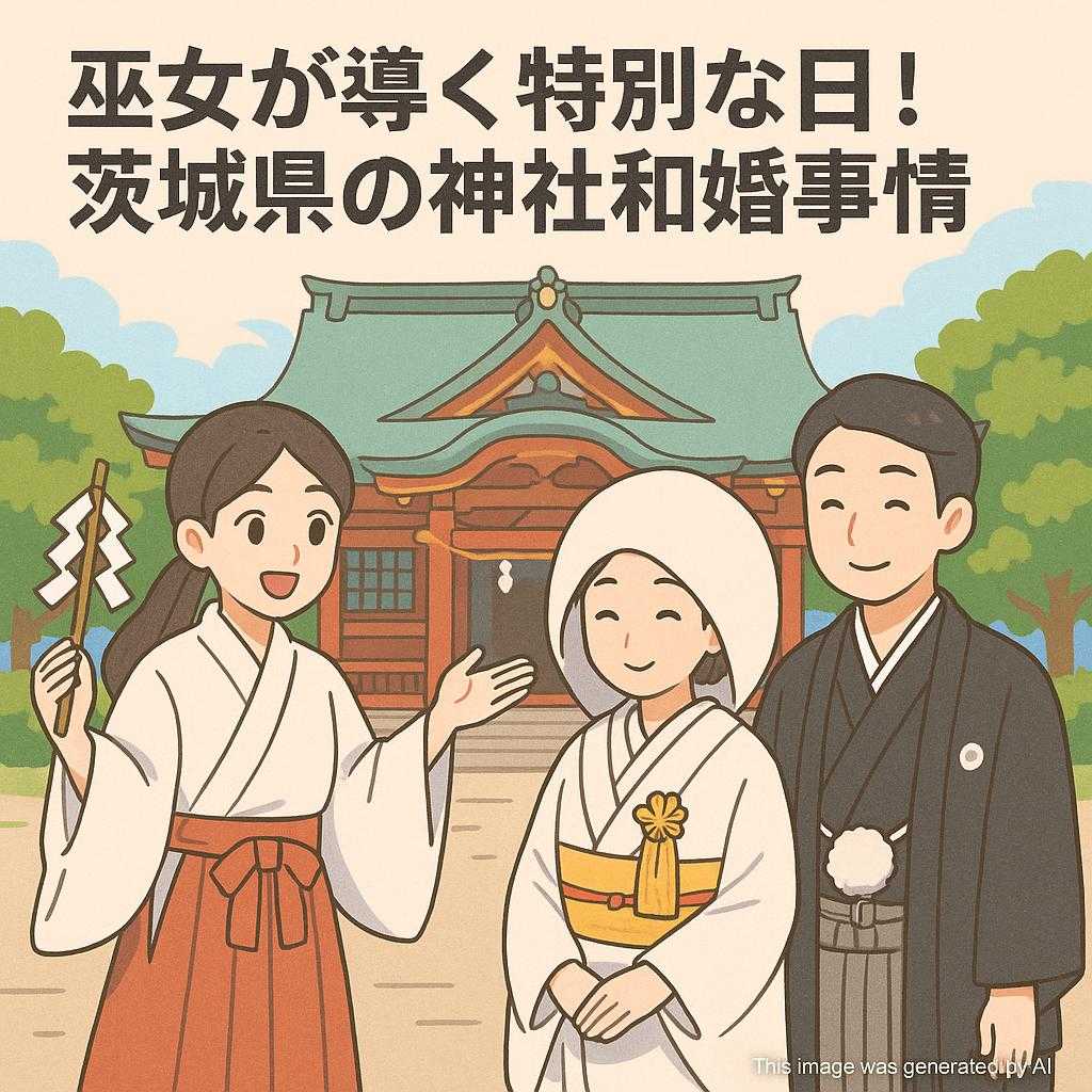巫女が導く特別な日!茨城県の神社和婚事情