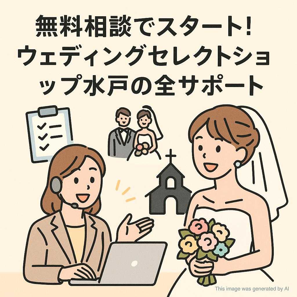 無料相談でスタート!ウェディングセレクトショップ水戸の全サポート