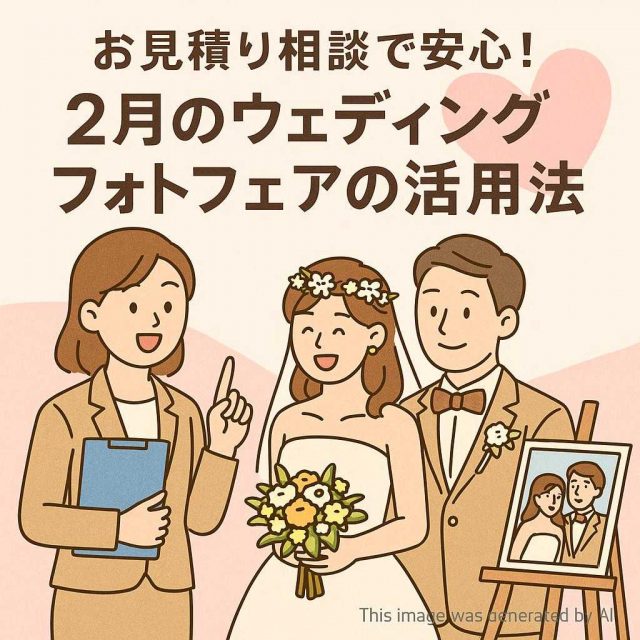 お見積り相談で安心！２月のウェディングフォトフェアの活用法