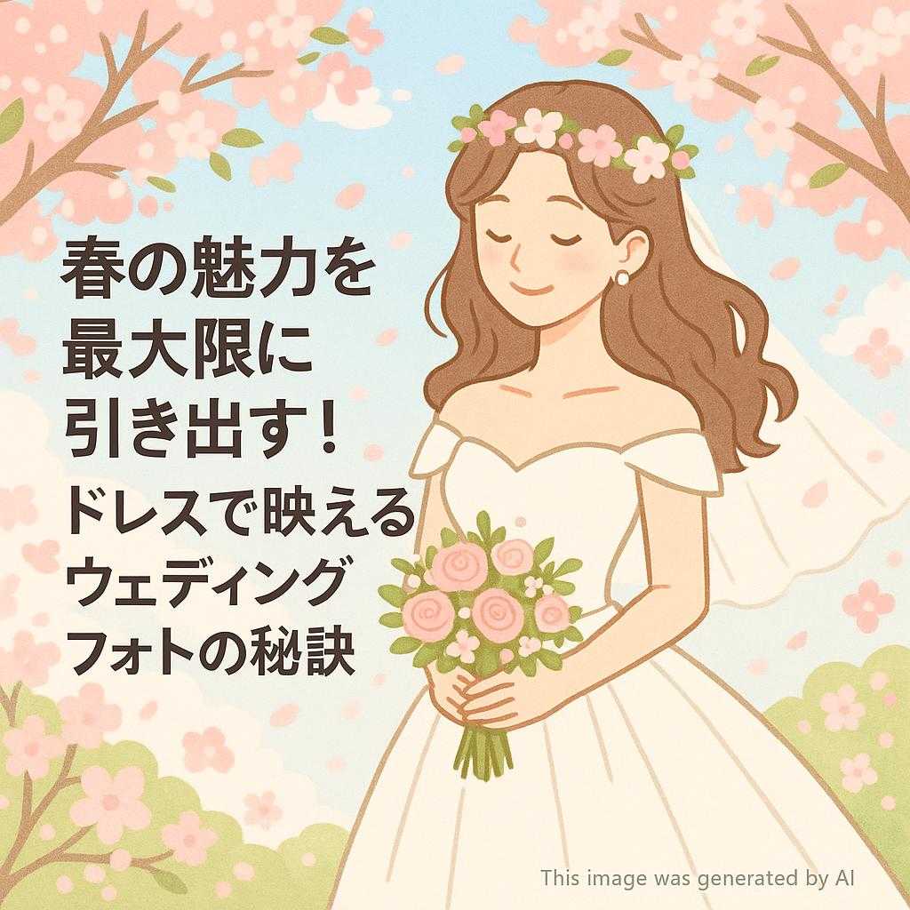 春の魅力を最大限に引き出す!ドレスで映えるウェディングフォトの秘訣