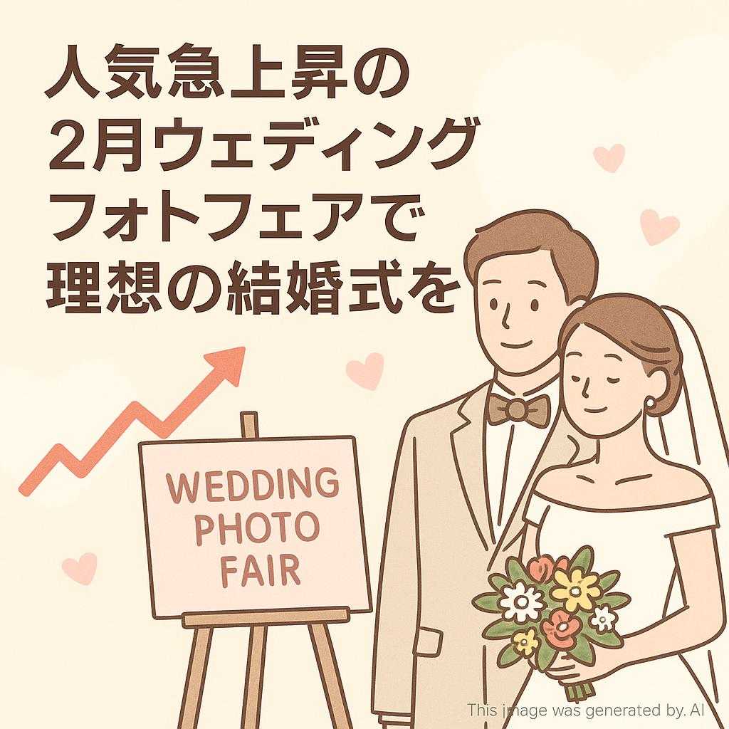 人気急上昇の2月ウェディングフォトフェアで理想の結婚式を