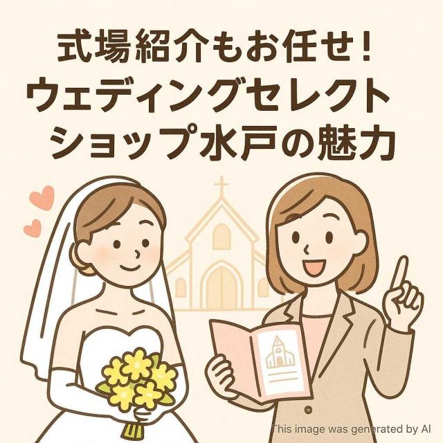式場紹介もお任せ！ウェディングセレクトショップ水戸の魅力