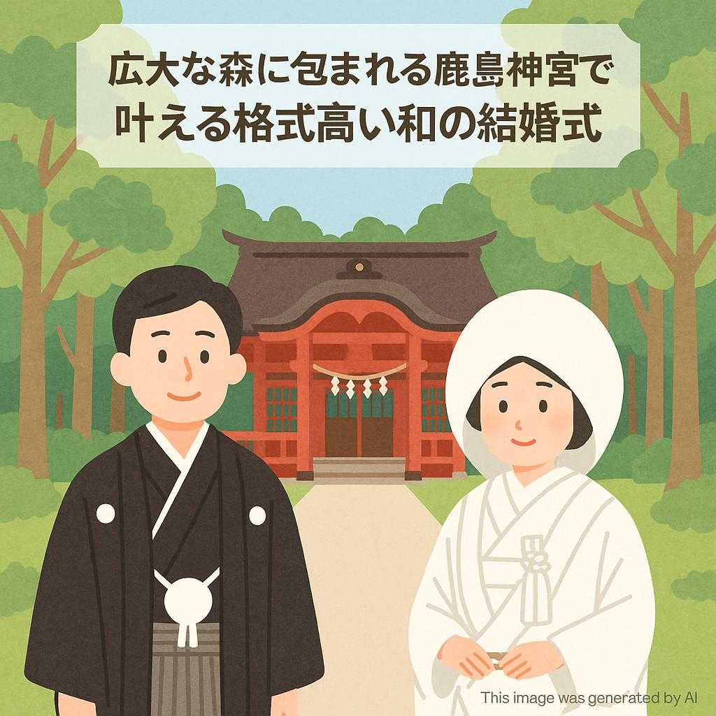 広大な森に包まれる鹿島神宮で叶える格式高い和の結婚式