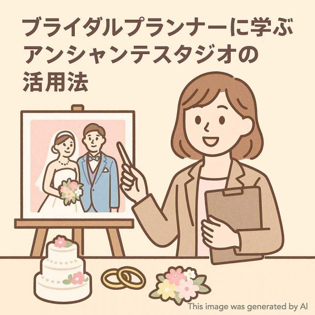ブライダルプランナーに学ぶアンシャンテスタジオの活用法