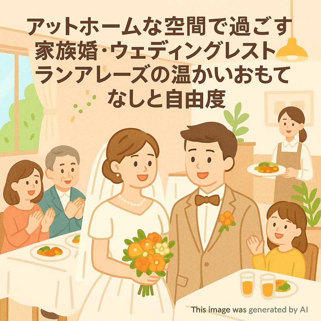 アットホームな空間で過ごす家族婚・ウェディングレストランアレーズの温かいおもてなしと自由度