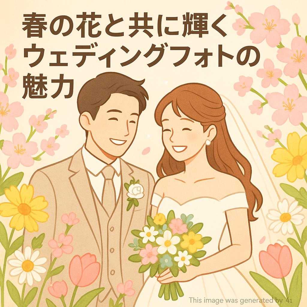 春の花と共に輝くウェディングフォトの魅力
