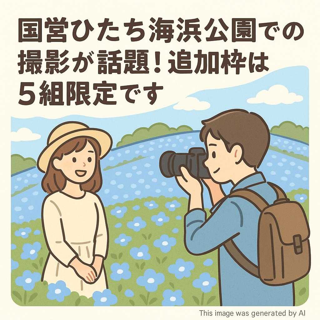 国営ひたち海浜公園での撮影が話題！追加枠は5組限定です