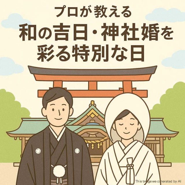 プロが教える和の吉日・神社婚を彩る特別な日