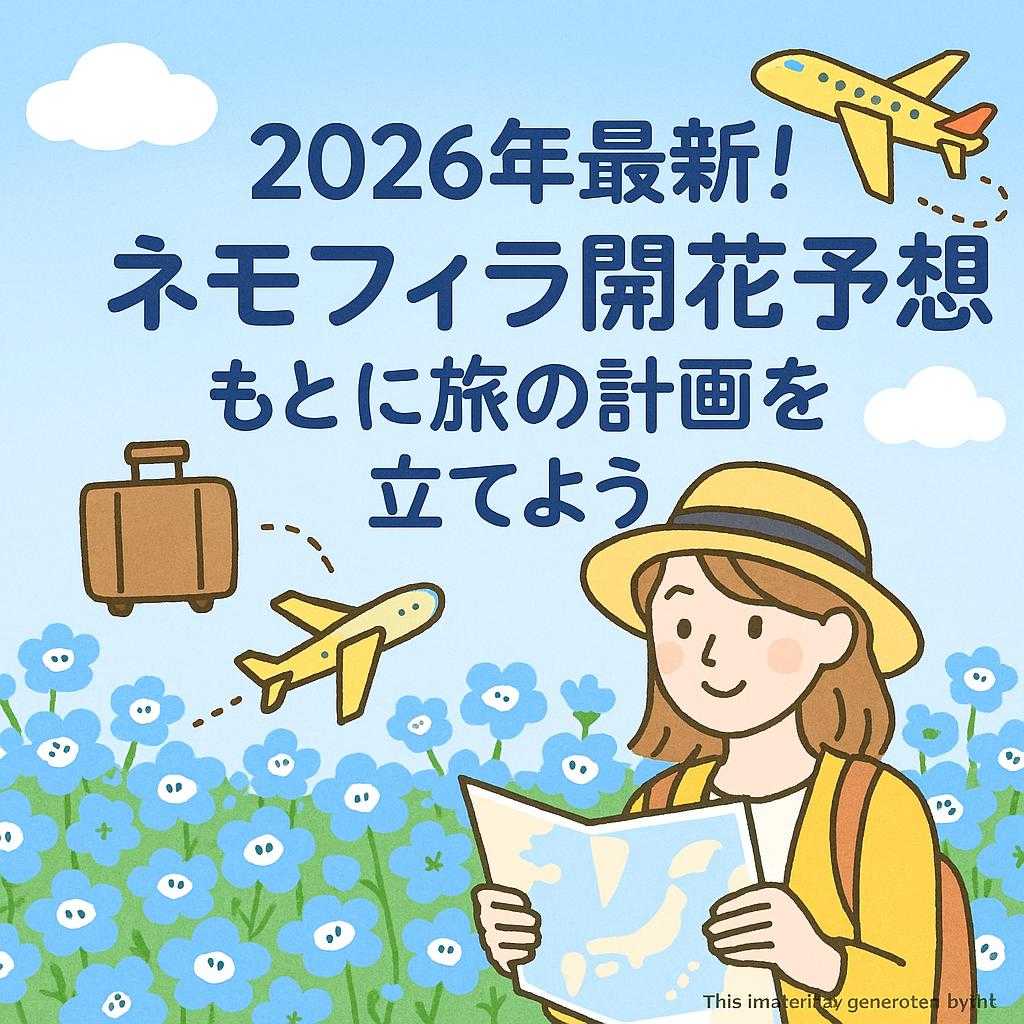 2026年最新!ネモフィラ開花予想をもとに旅の計画を立てよう