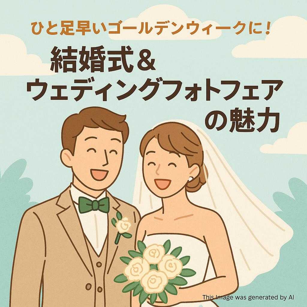 ひと足早いゴールデンウィークに!結婚式&ウェディングフォトフェアの魅力