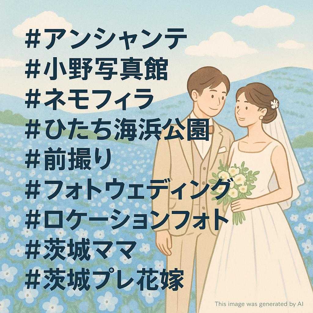 #アンシャンテ #小野写真館 #ネモフィラ #ひたち海浜公園 #前撮り #フォトウェディング #ロケーションフォト #茨城ママ #茨城プレ花嫁