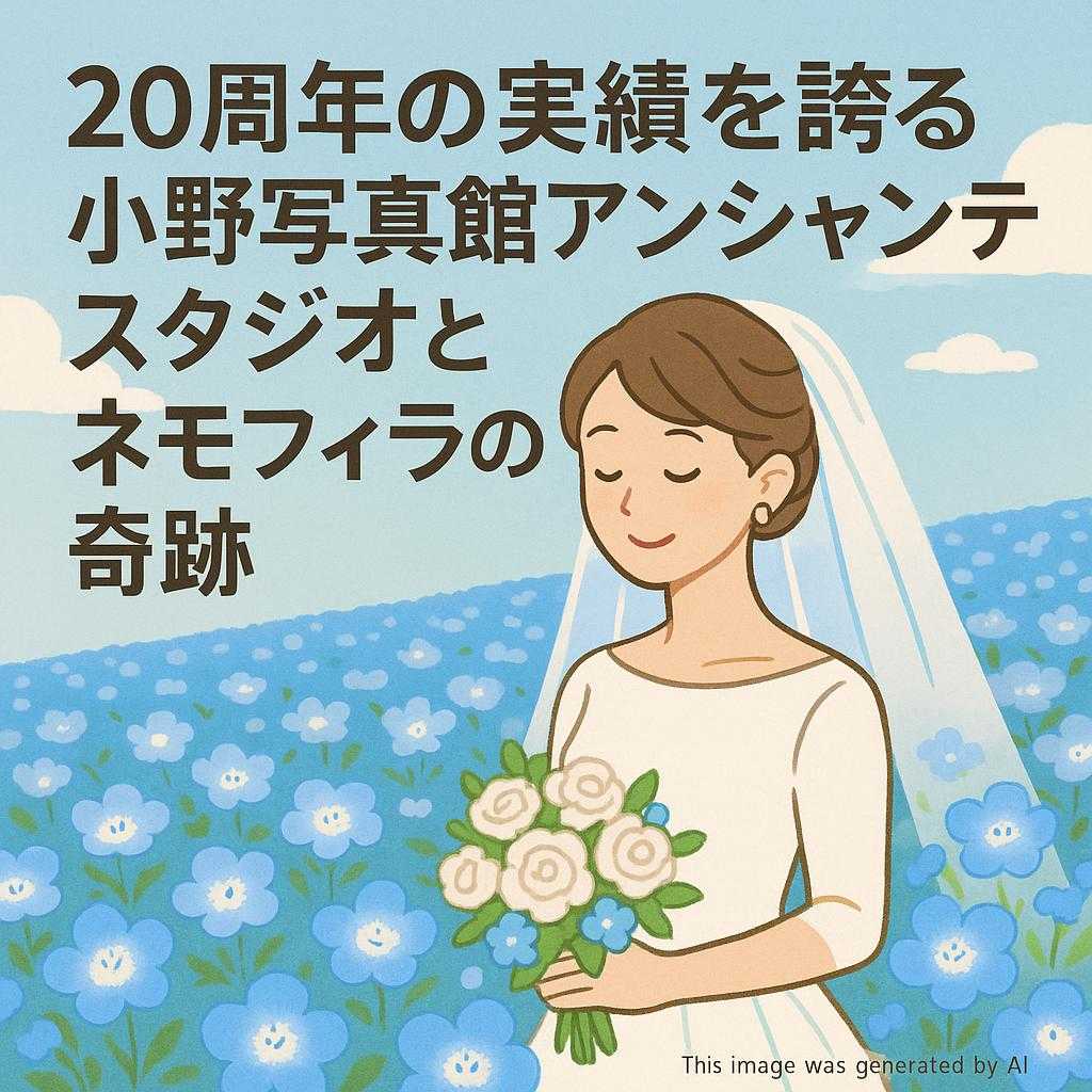 20周年の実績を誇る小野写真館アンシャンテスタジオとネモフィラの奇跡