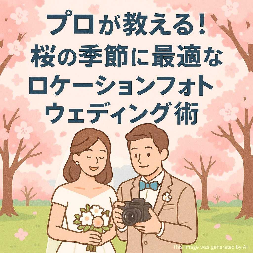 プロが教える！桜の季節に最適なロケーションフォトウェディング術