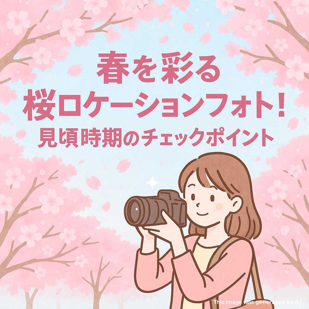 春を彩る桜ロケーションフォト!見頃時期のチェックポイント