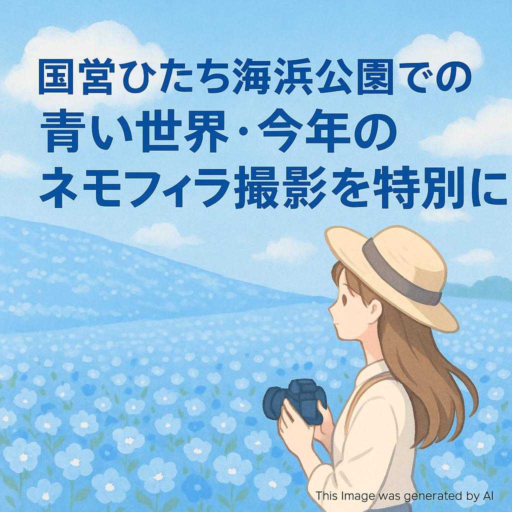 国営ひたち海浜公園での青い世界・今年のネモフィラ撮影を特別に