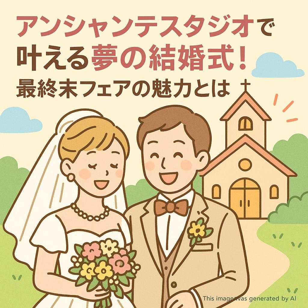 アンシャンテスタジオで叶える夢の結婚式!最終末フェアの魅力とは