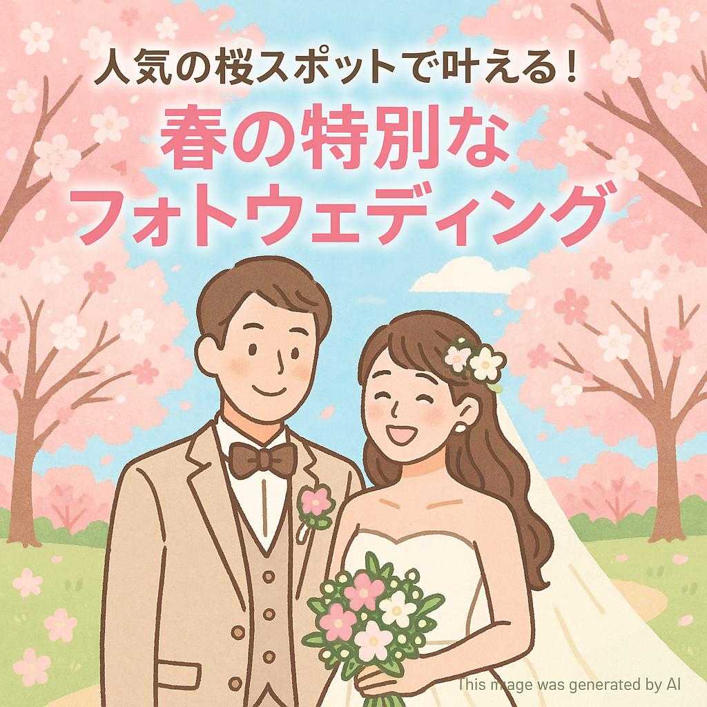人気の桜スポットで叶える!春の特別なフォトウェディング
