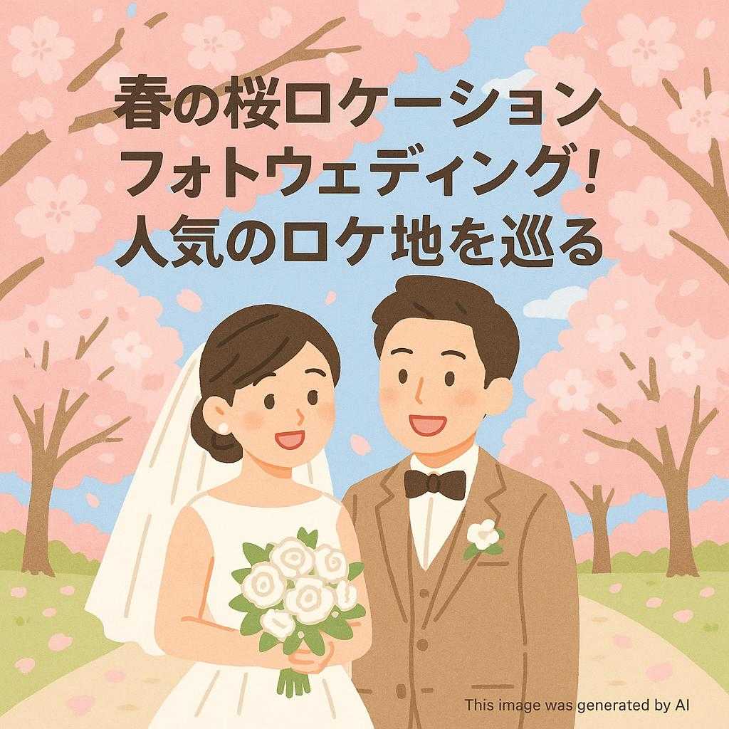 春の桜ロケーションフォトウェディング!人気のロケ地を巡る