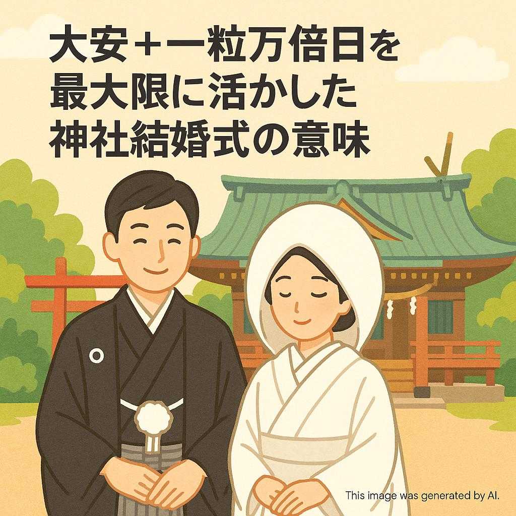 大安＋一粒万倍日を最大限に活かした神社結婚式の意味