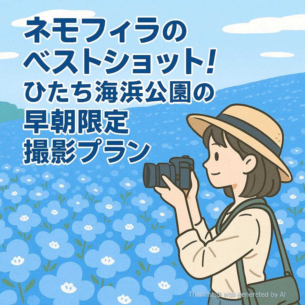 ネモフィラのベストショット！ひたち海浜公園の早朝限定撮影プラン