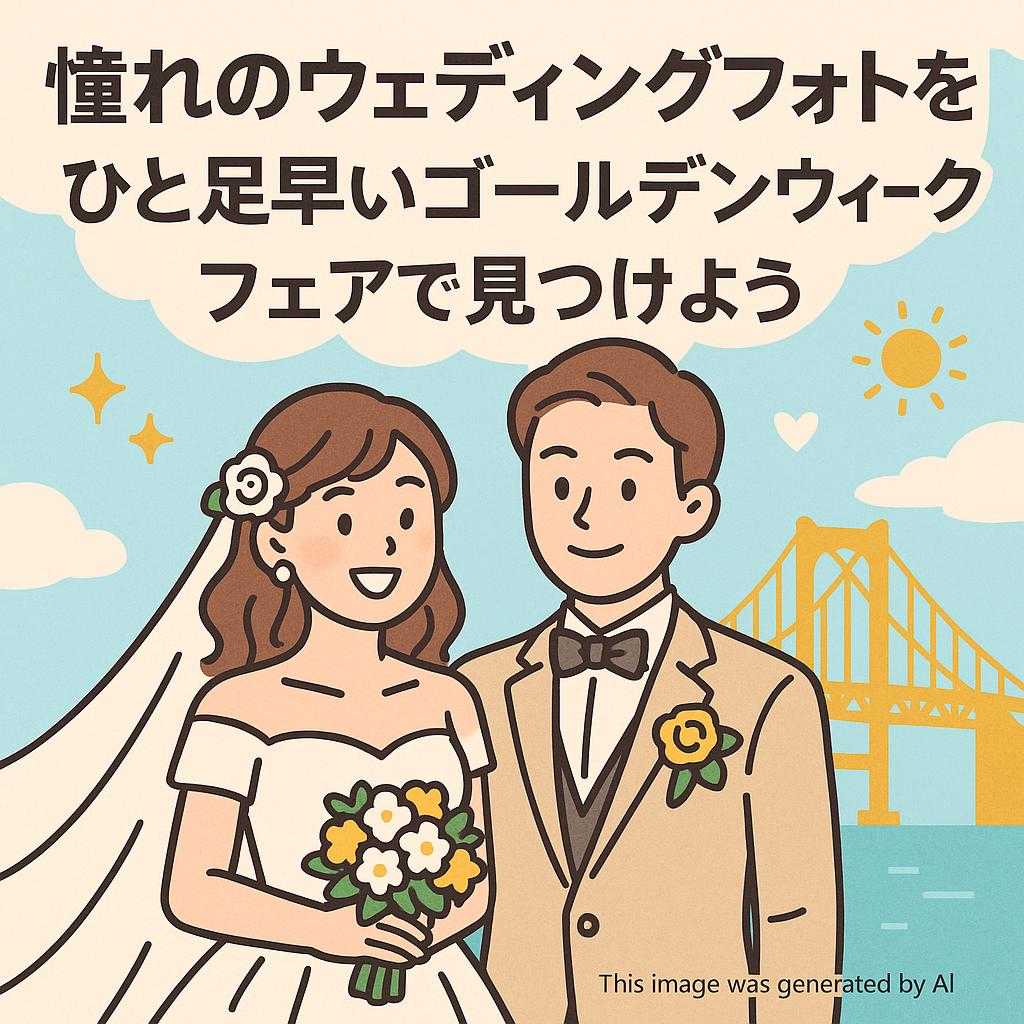 憧れのウェディングフォトを！ひと足早いゴールデンウィークフェアで見つけよう