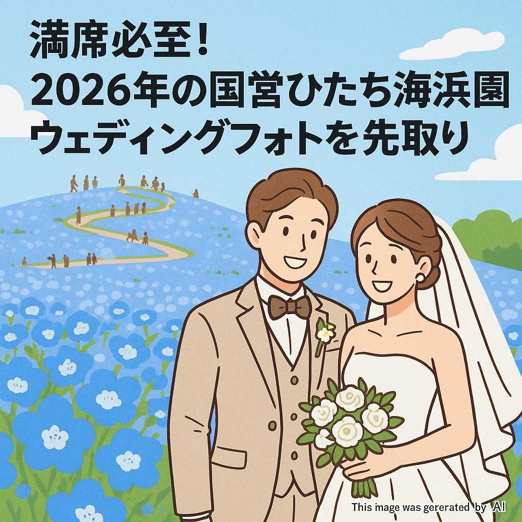 満席必至!2026年の国営ひたち海浜公園ウェディングフォトを先取り