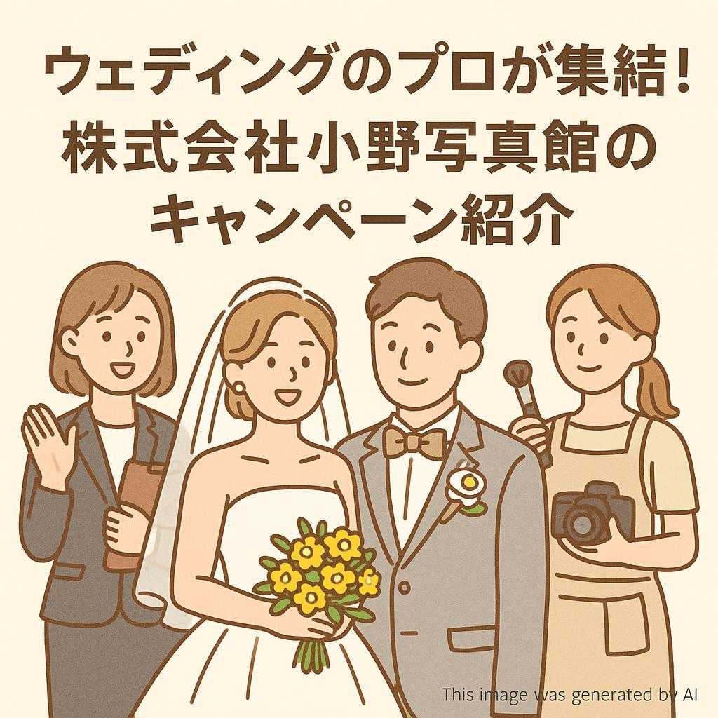ウェディングのプロが集結!株式会社小野写真館のキャンペーン紹介