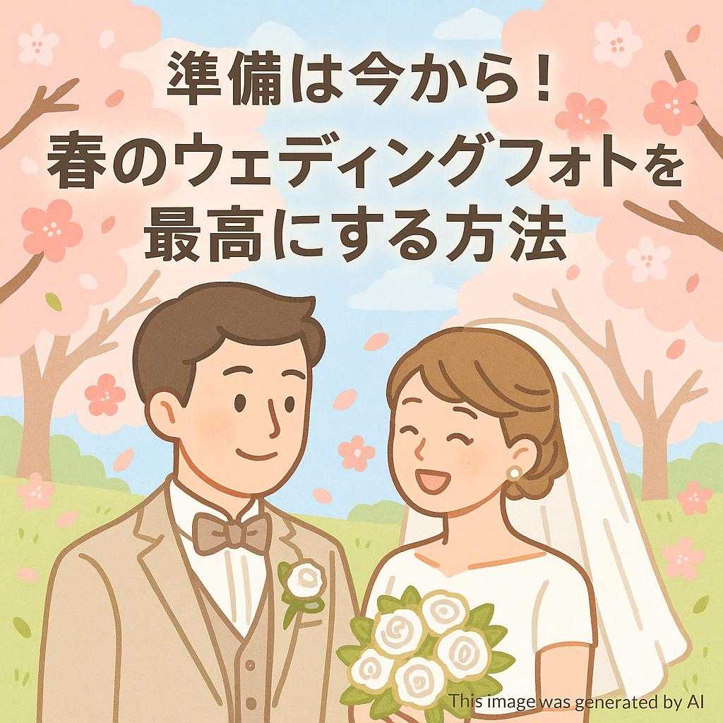 準備は今から！春のウェディングフォトを最高にする方法